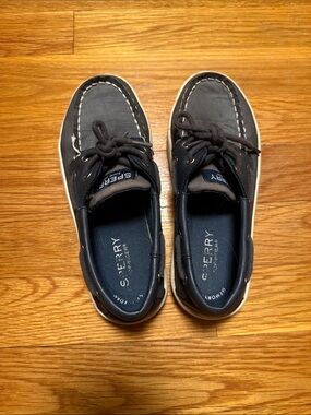 Sperry Kids Navy Moc Toe Boat Shoes